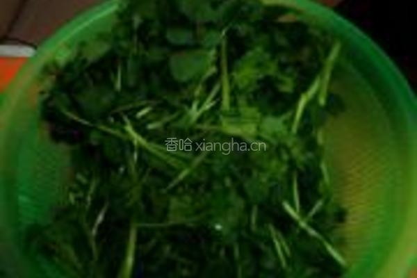 凉拌西洋菜的做法图解1