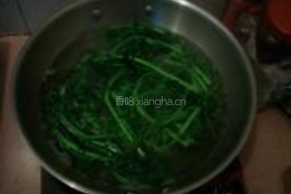 凉拌西洋菜的做法图解2