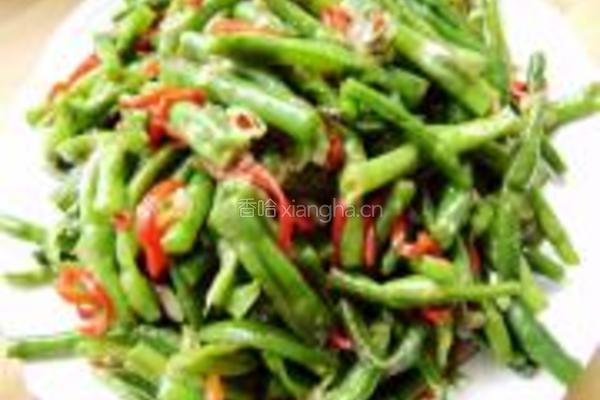 豇豆红辣椒丝的做法图解7