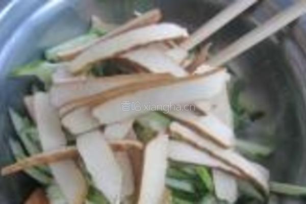 黄瓜拌香干的做法图解4