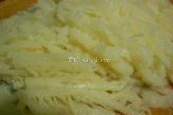 姜丝拌百叶的做法图解2