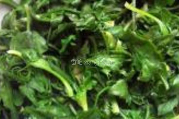 荠菜蛋卷的做法图解2
