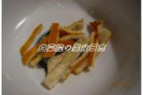 双色陈皮炒肉片的做法图解8