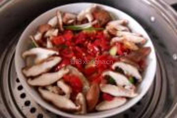 香菇剁椒蒸鳕鱼的做法图解6