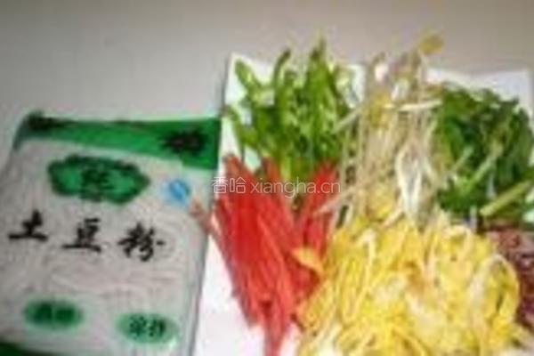 炒土豆粉的做法图解1