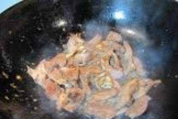 酸菜炒猪心的做法图解6