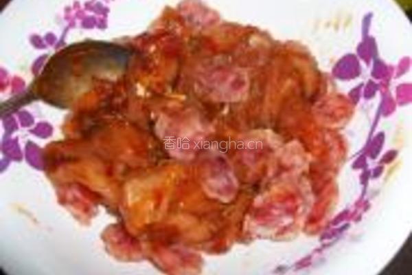 腊肠蒸肉的做法图解2