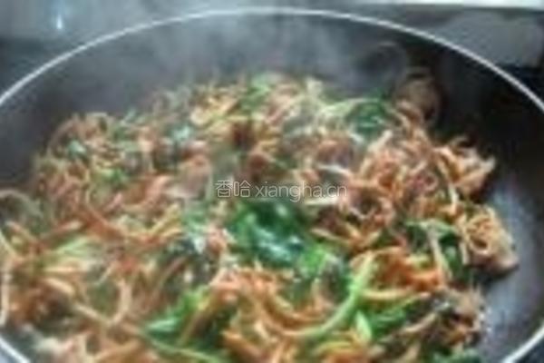 豆腐丝炒韭菜的做法图解8