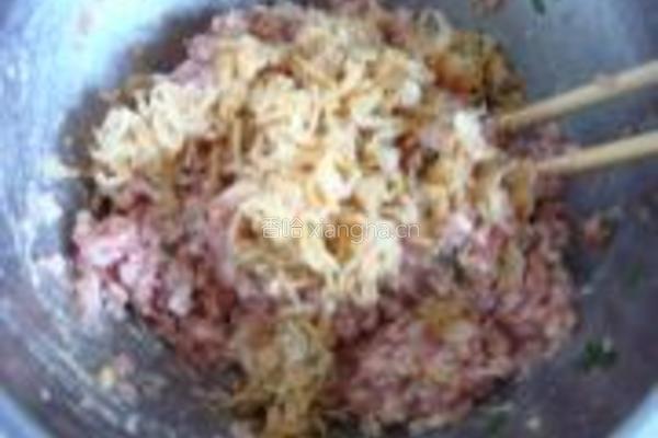紫菜虾皮肉饺的做法图解3