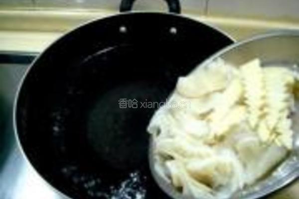 姜葱炒百叶的做法图解6