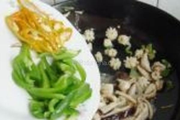 青椒鱿鱼卷的做法图解7