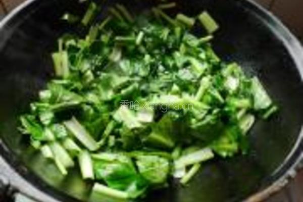 小白菜炒肉丝的做法图解4