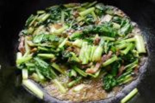 小白菜炒肉丝的做法图解9