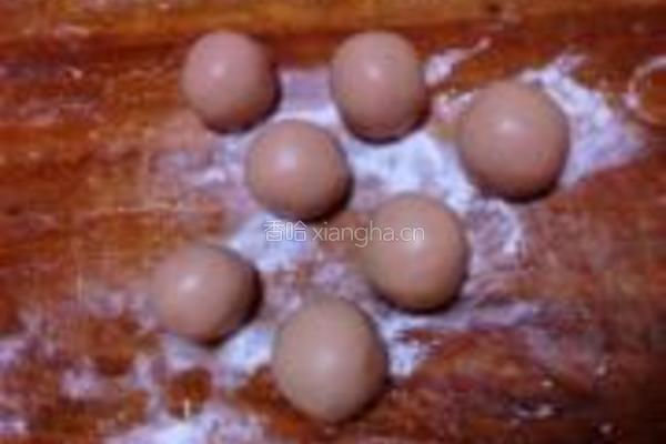 巧克力豆沙汤圆的做法图解7