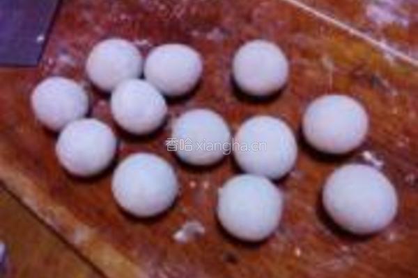 巧克力豆沙汤圆的做法图解9