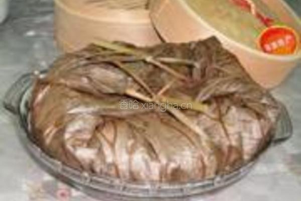 蜜汁梅肉荷叶饭的做法图解21