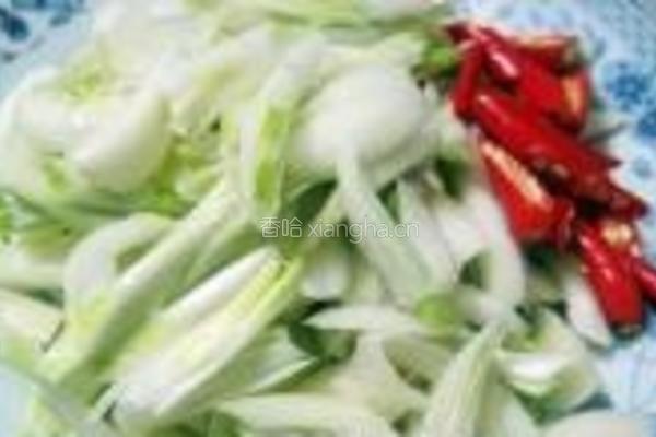 荞头炒香肠的做法图解1