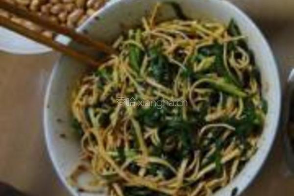 凉拌豆腐皮韭菜的做法图解9