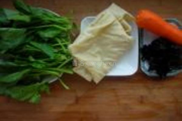 清淡蔬菜卷的做法图解1