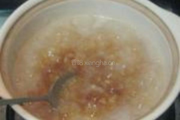 桃花红糖粥的做法图解6