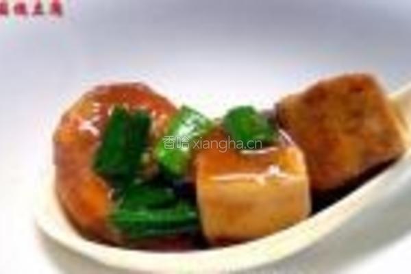 鲜虾大蒜烧豆腐的做法图解15