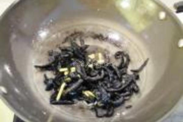 豆腐干炒乌元海参的做法图解7