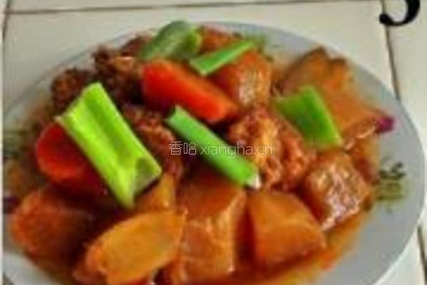 萝卜烧牛肉的做法图解5