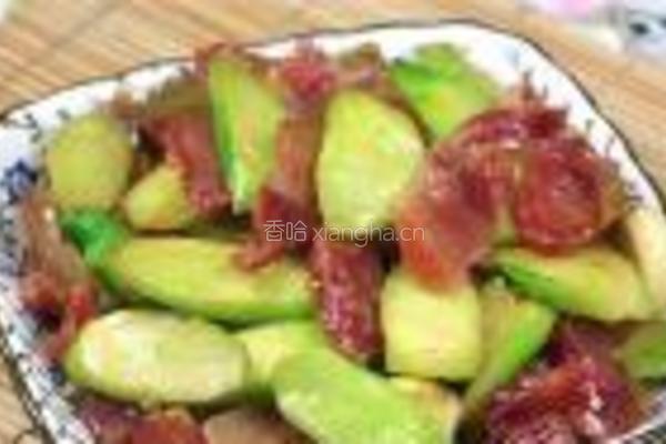 芥蓝炒腊味的做法图解10