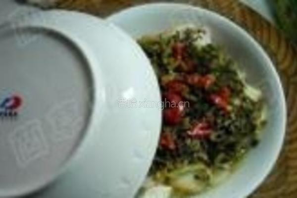 雪菜蒸鱼豆腐的做法图解12