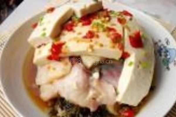 雪菜蒸鱼豆腐的做法图解17
