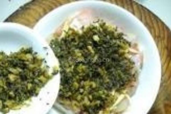 雪菜蒸鱼豆腐的做法图解8