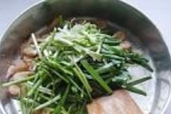韭菜炒河虾的做法图解6
