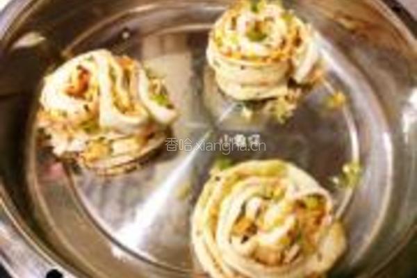 香葱芝麻椒盐花卷的做法图解12