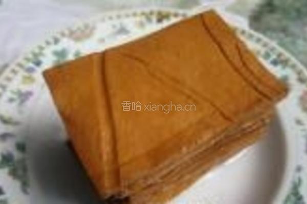凉拌卤味豆腐丝的做法图解1