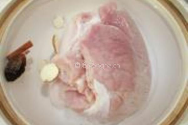 豆腐干烧肉的做法图解2