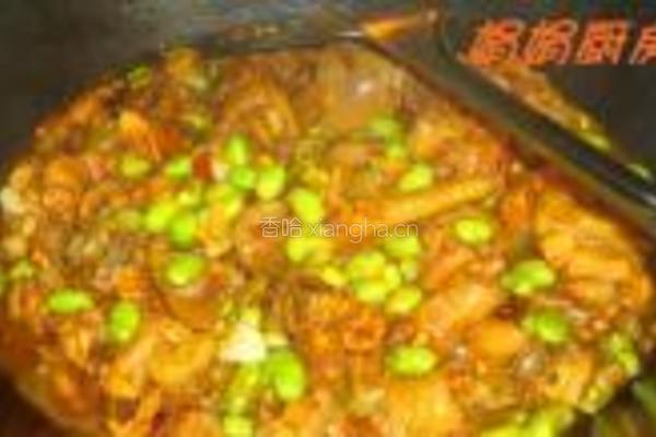 毛豆焖三黄鸡的做法图解10