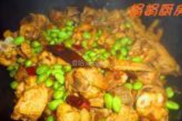 毛豆焖三黄鸡的做法图解7