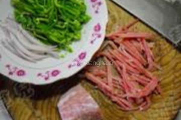 酸辣青椒肉丝的做法图解2