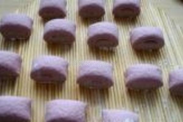 紫薯绿茶双色馒头的做法图解21