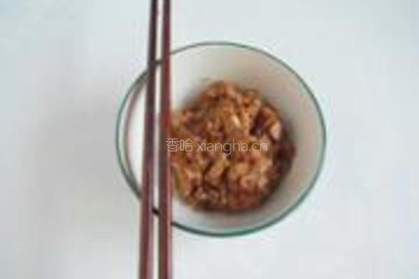 肉末豆腐鸡蛋饼的做法图解2