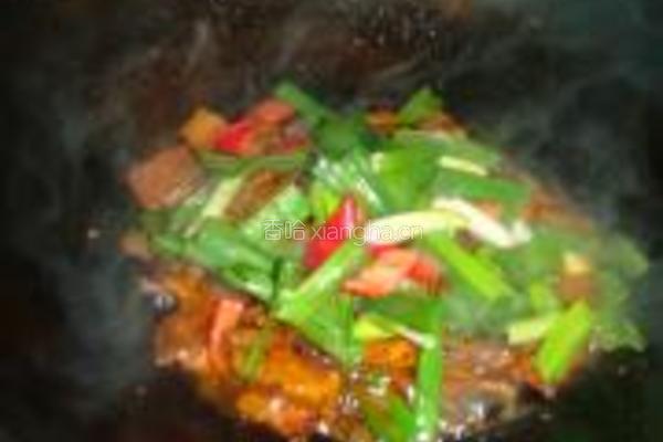 香干回锅肉的做法图解5