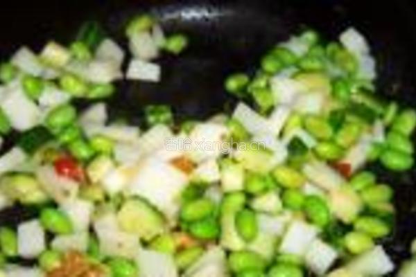 山药毛豆炒蛋的做法图解9