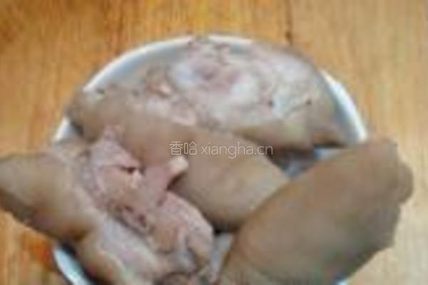 猪蹄烧干菜的做法图解4
