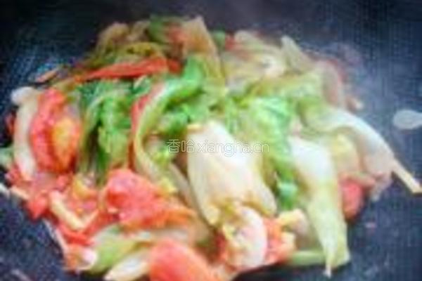 西红柿炒生菜的做法图解8