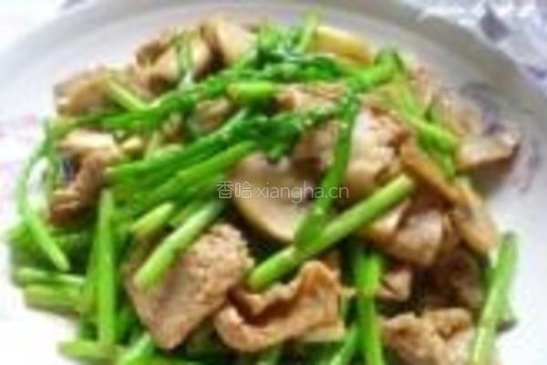 芦笋口蘑炒肉片的做法图解7
