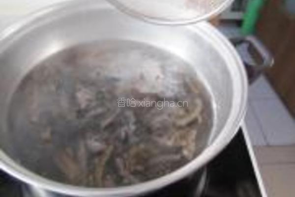 肉丝海参的做法图解4