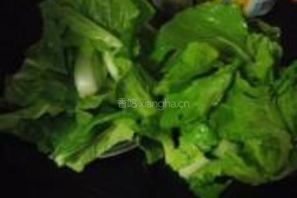 杭白菜炒栗子的做法图解3