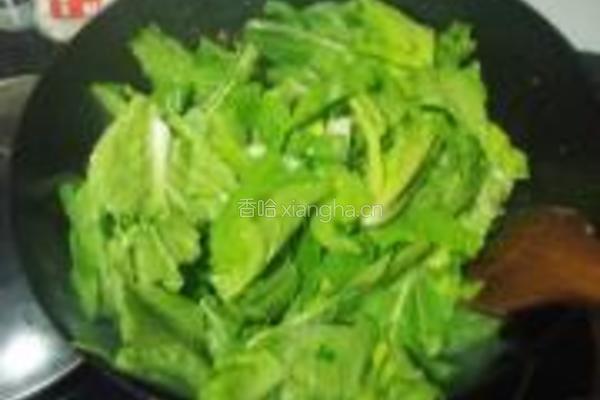 杭白菜炒栗子的做法图解5