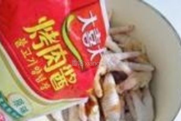 粉蒸鸡爪的做法图解5