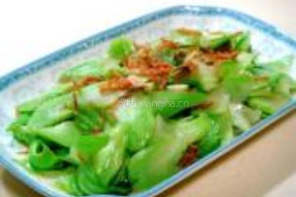 干贝松炒盖菜梗的做法图解12
